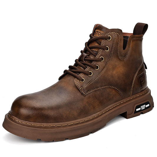 Men's Retro British Martin Fleece-lined Worker Trendy Boots