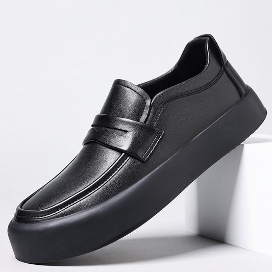Men's Soft Bottom Suede Black Formal Wear Leather Shoes