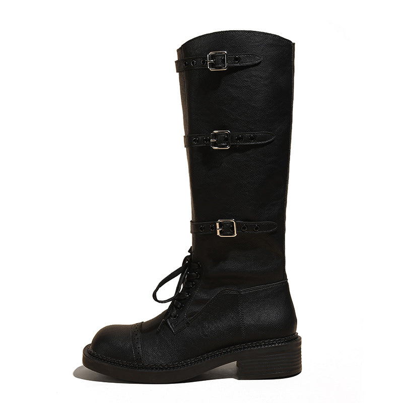 Home Catwalk British Martin Female Distressed Vintage Boots