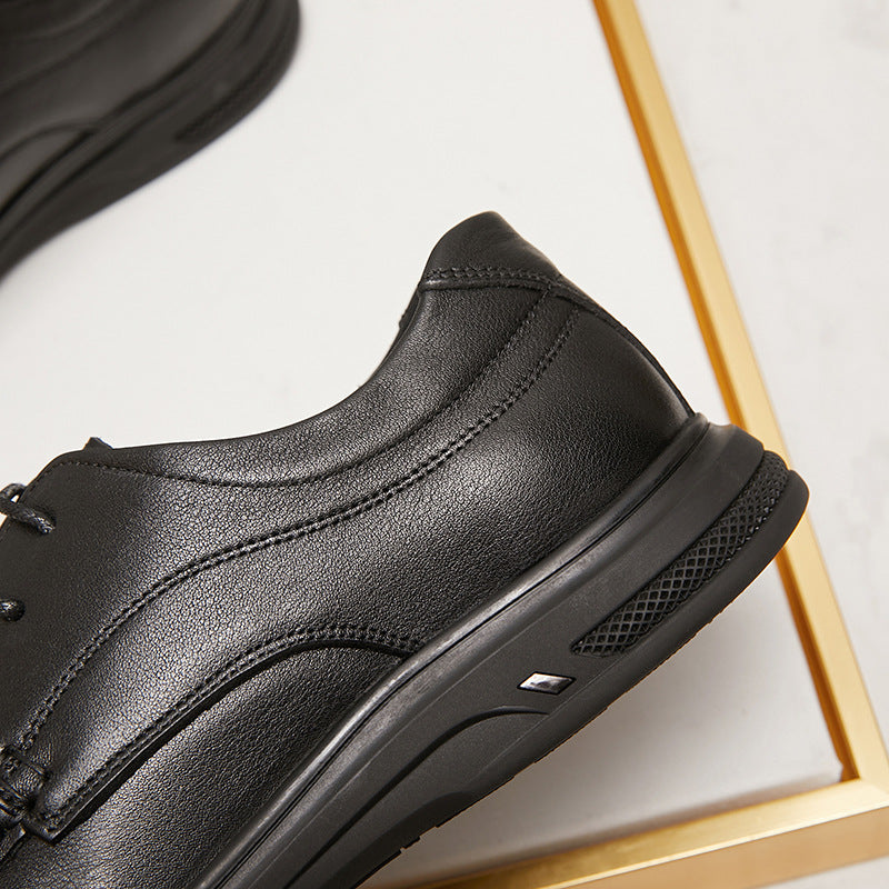 Men's Durable Comfortable Platform Genuine Dad Leather Shoes
