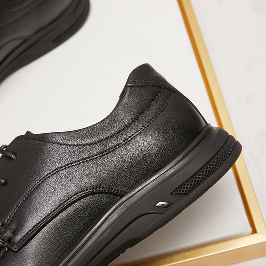 Men's Durable Comfortable Platform Genuine Dad Leather Shoes