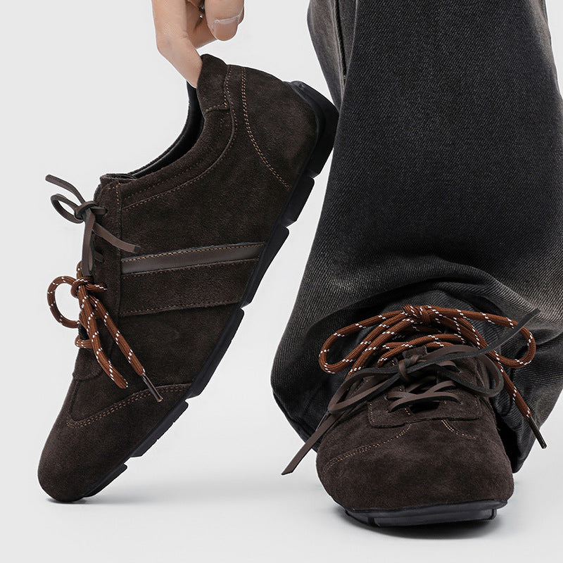 Men's German Training Jogging Soccer Sports Brown Men's Board Shoes