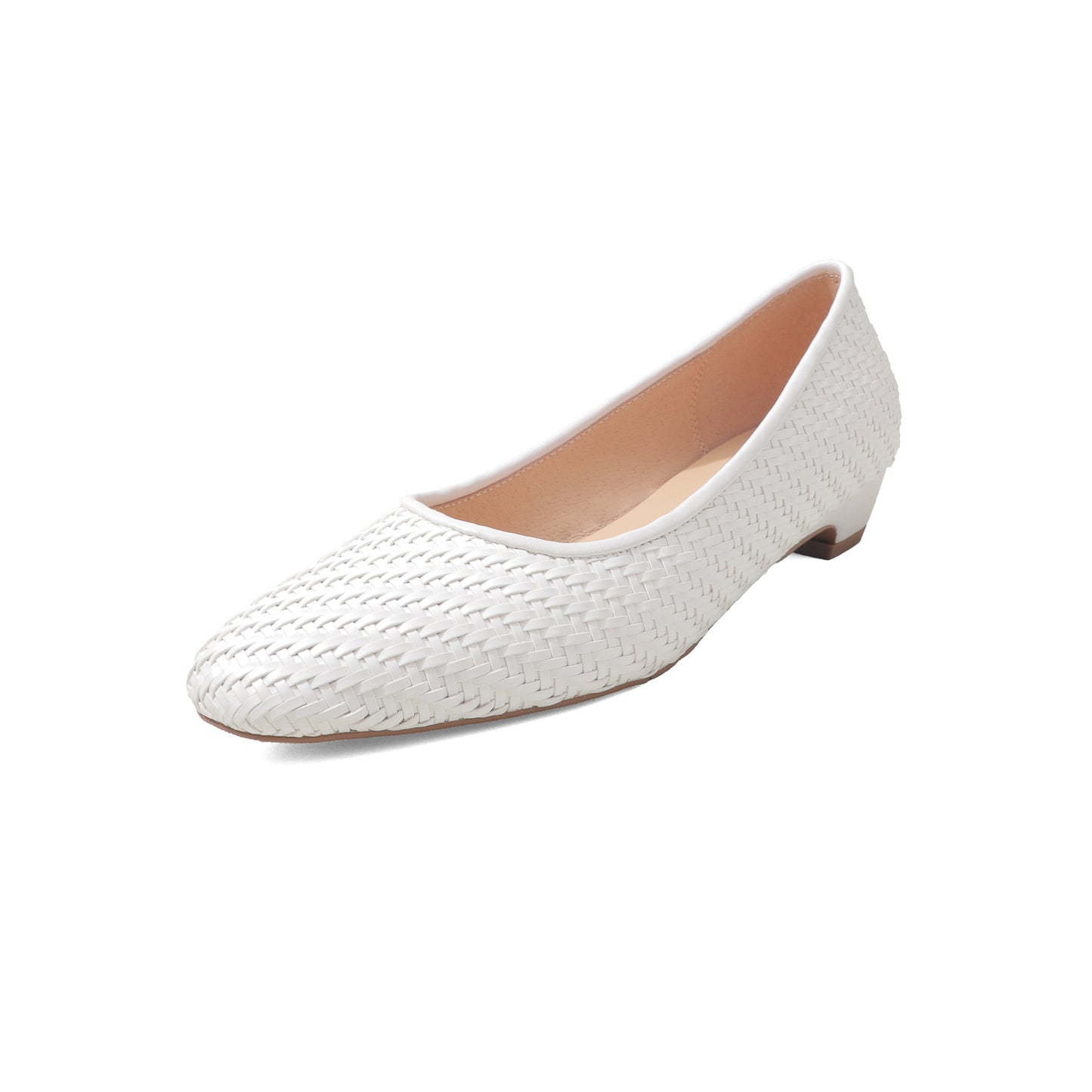 Sky Blue Beauty Retro Round Head Slip-on Flat Pumps Not Women's Fashion Shoes
