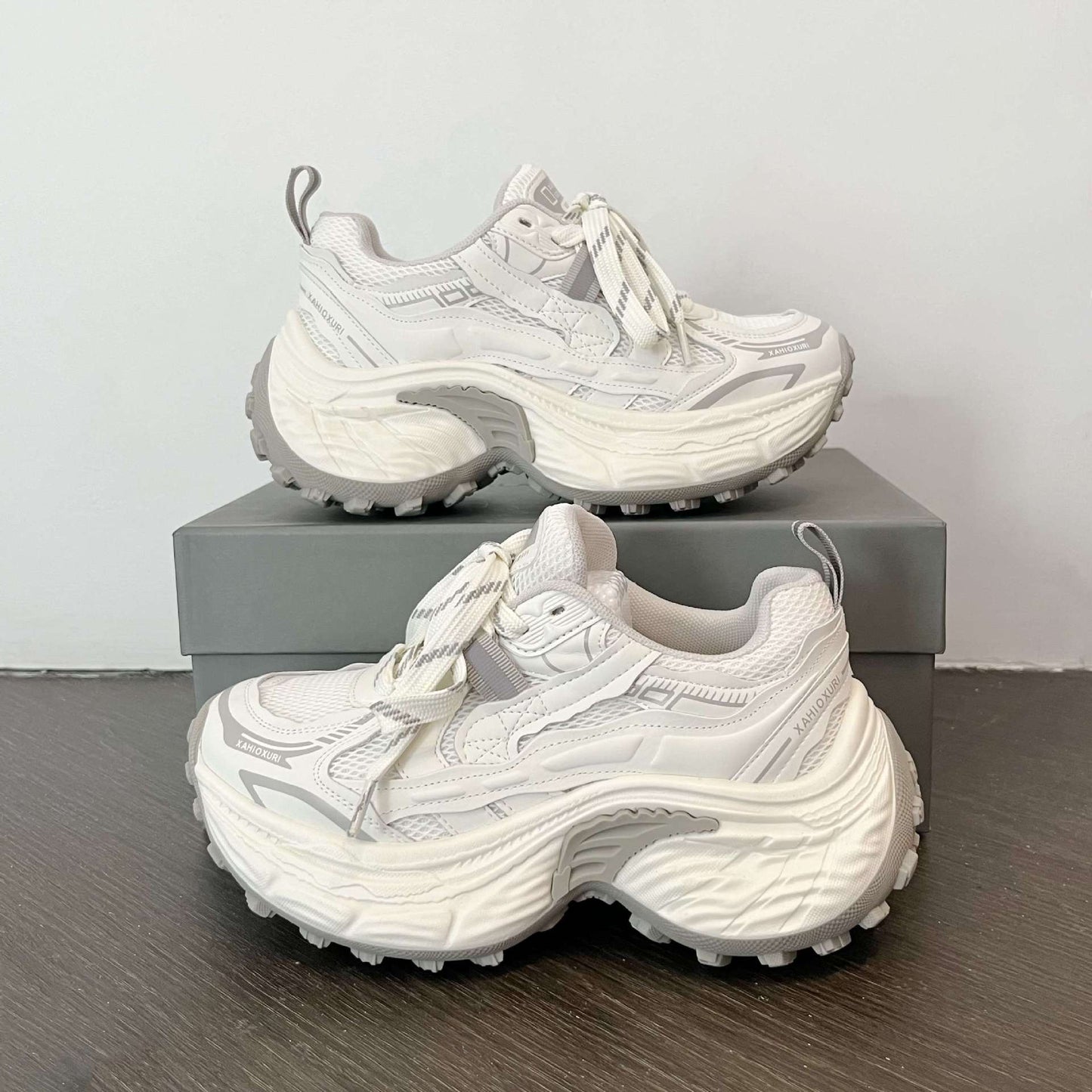 Women's Platform Dad Spring Mesh Breathable Pants Sneakers