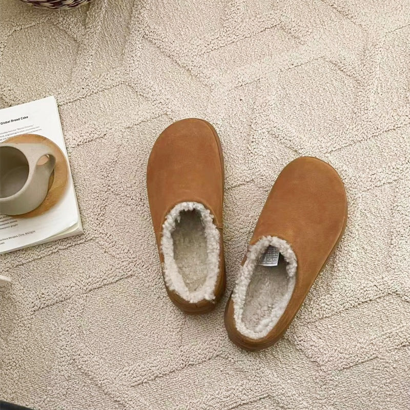 Women's Small Potatoes Sheepskin Fur Fashion Short Snow Boots