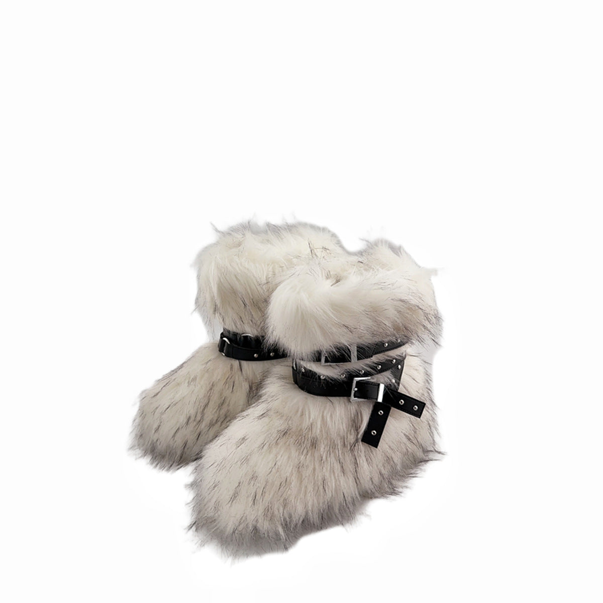 Street Hot Platform Punk Rivet Slimming Snow Boots