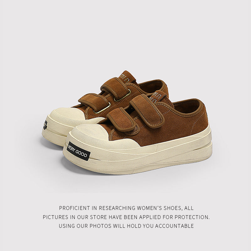 Women's Retro Velcro Versatile Platform Fashion Sneakers
