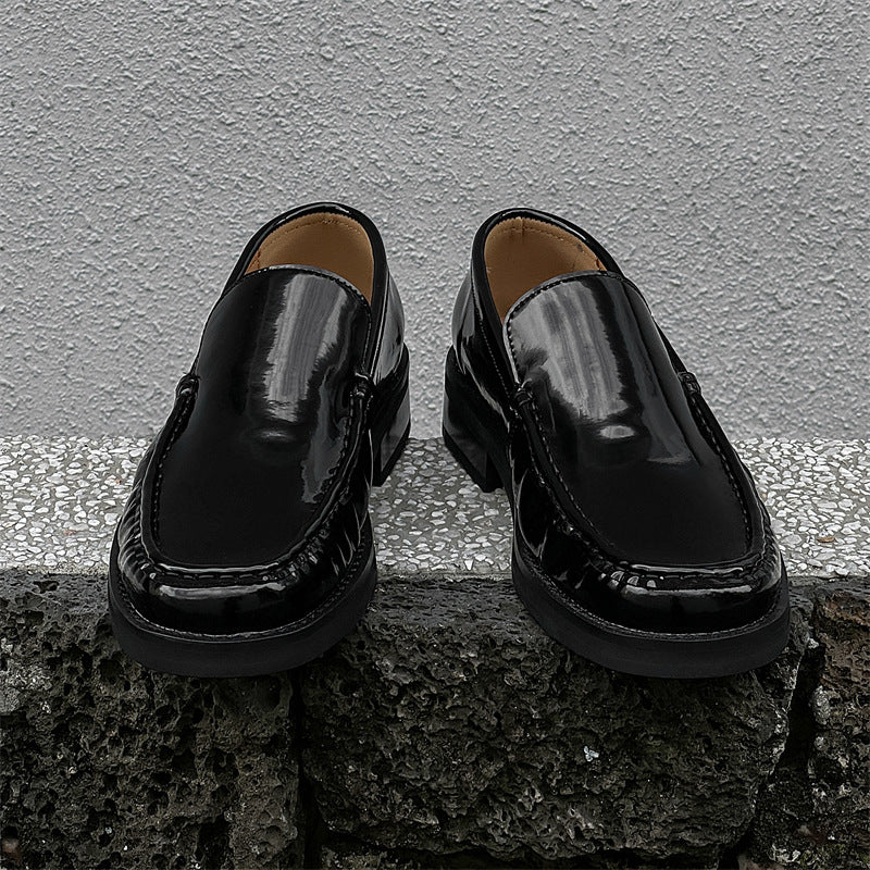 Men's Versatile British Beanie Business Summer Leather Shoes