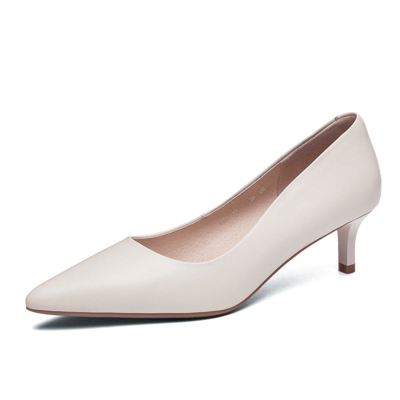 Women's Genuine Professional Red High Pointed Toe Fine With Women's Shoes