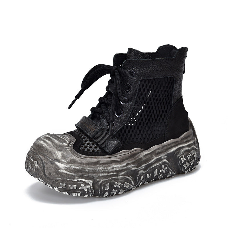 Women's Retro High Top Ankle Hollow Breathable Women's Shoes