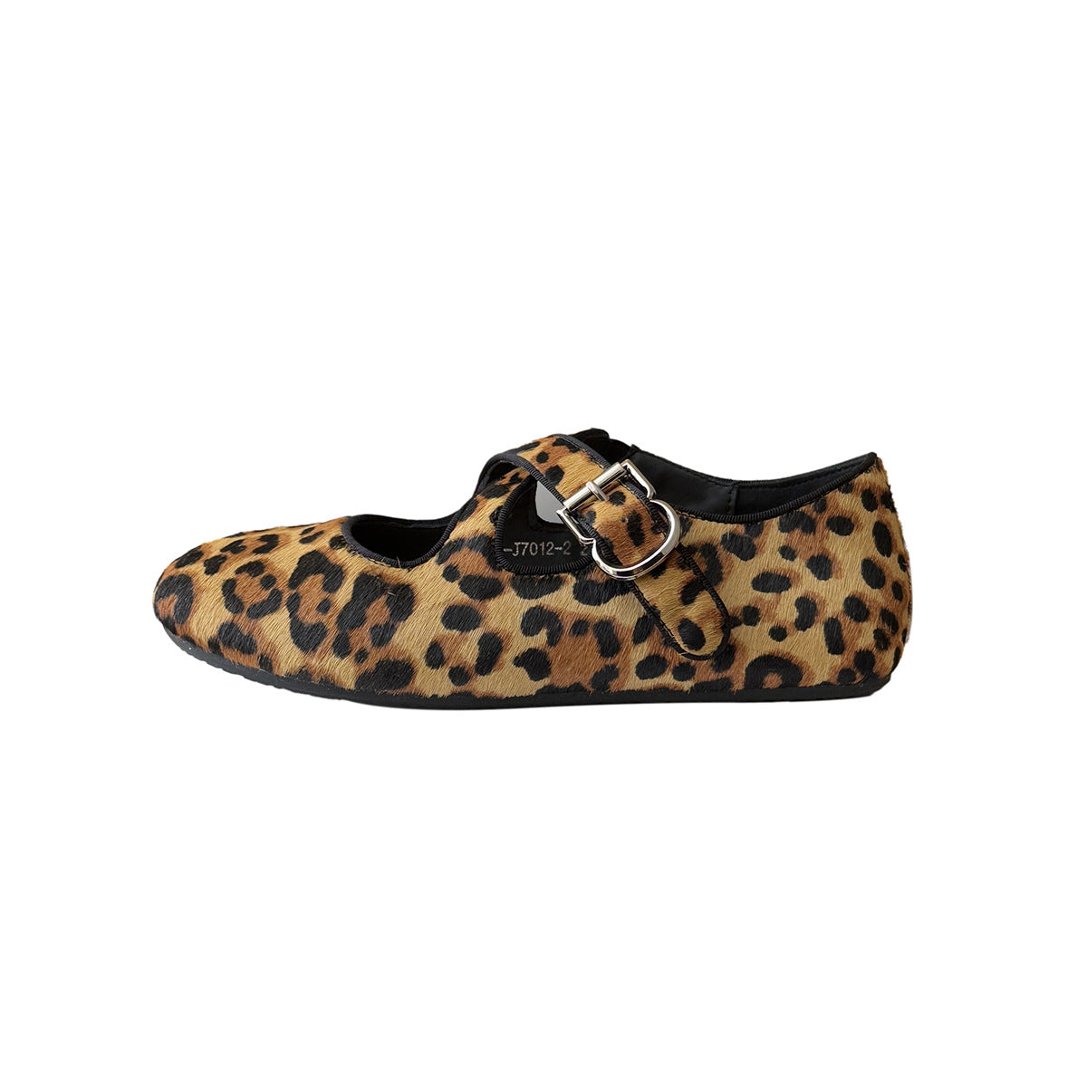 Buckle Flat Pumps Retro Fashion Mary Jane Leather Shoes
