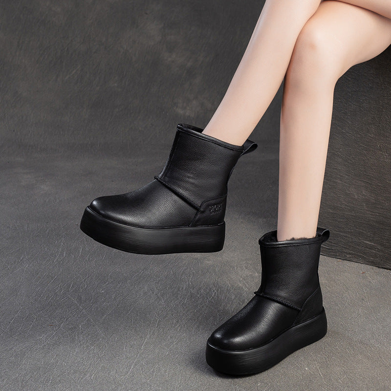 Women's Dong Fleece-lined Warm Korean Ankle Leisure Women's Shoes