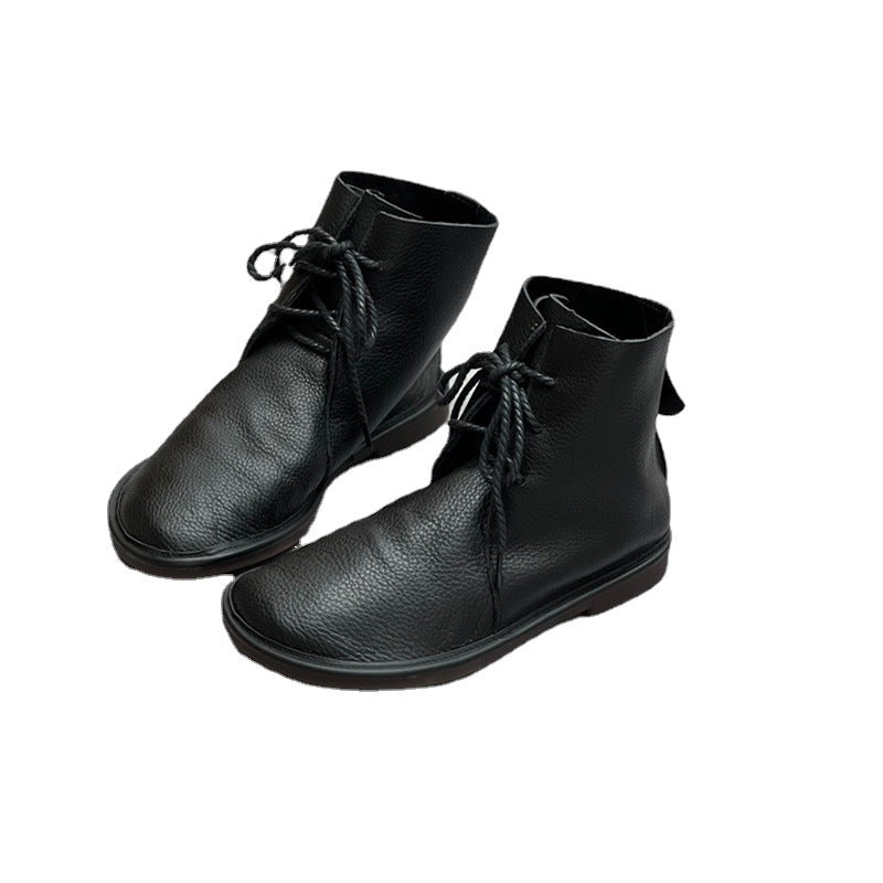 Women's Martin Round Toe British Style Chelsea Boots