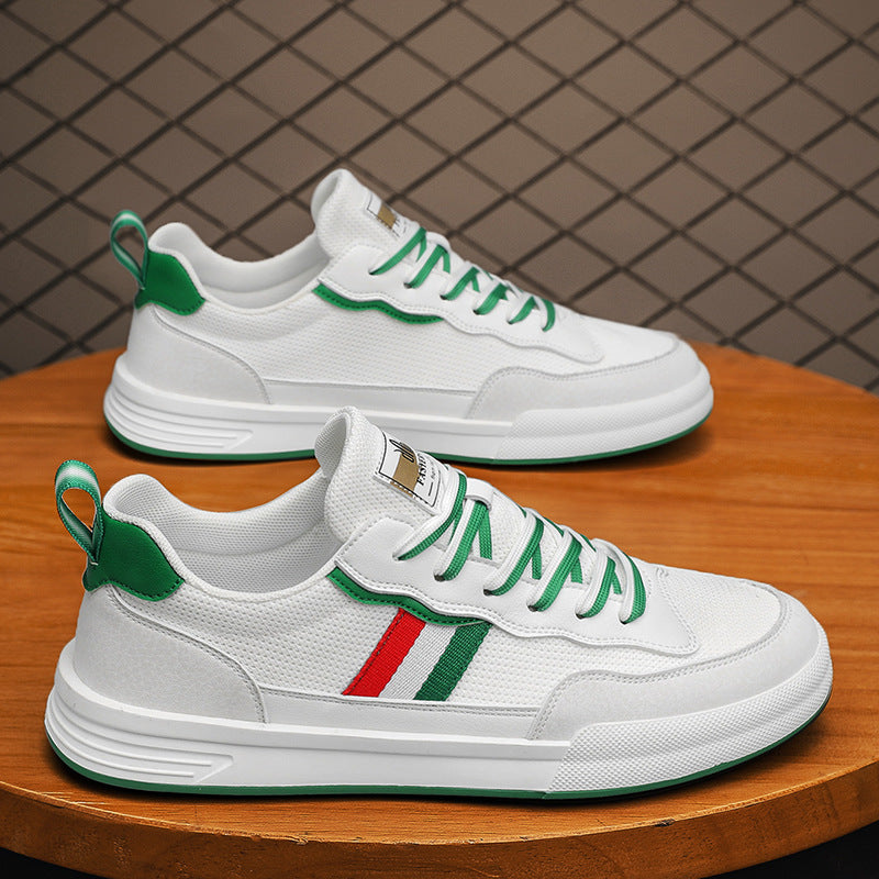 Men's Autumn Fashionable Versatile Comfortable Breathable Green Sneakers