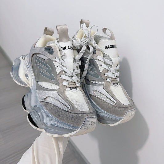 Thick Bottom Increased Mesh Wide Version Lovers Sneakers