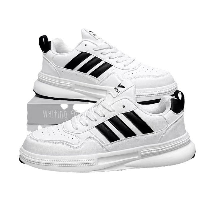 Men's Extra Large Platform White Trendy Dad Sneakers