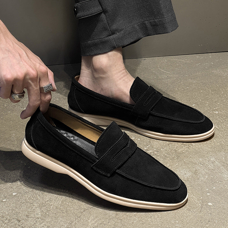 Men's Suede Soft Bottom Slip-on Lazy Leisure Casual Shoes