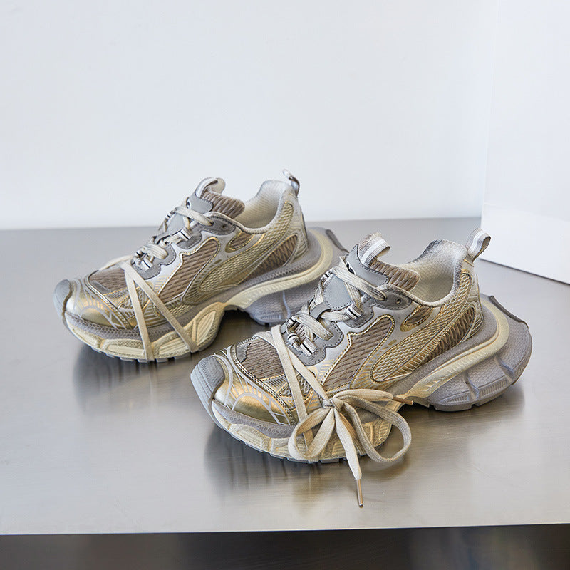 Women's & Men's Paris Retro Daddy Clunky Couple Ninth Generation Sneakers