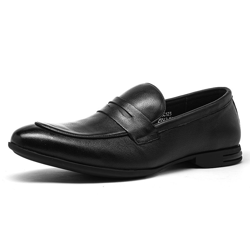 Men's Autumn Formal Wear Gentleman British Style Soft Bottom Men's Business Leather Shoes