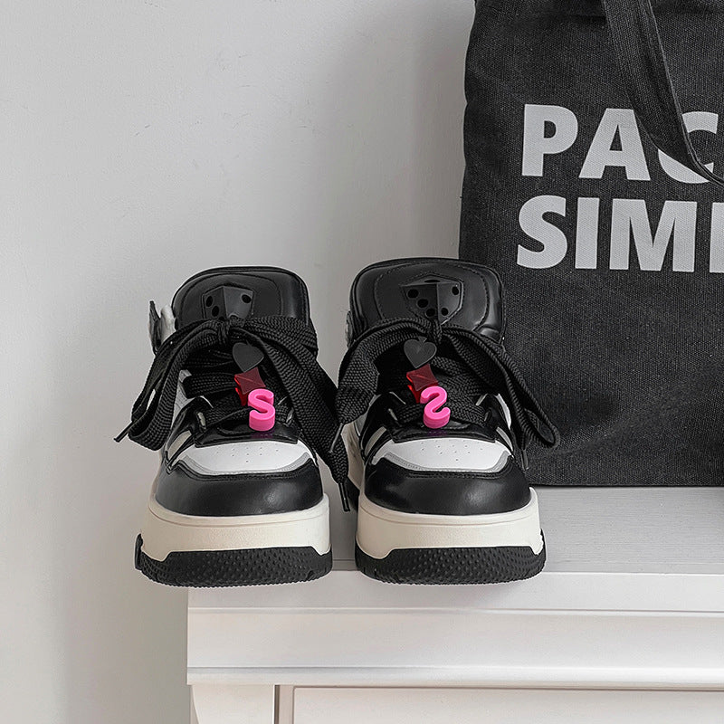 Lovers Lucky Pang Ding Dice Platform Casual Shoes