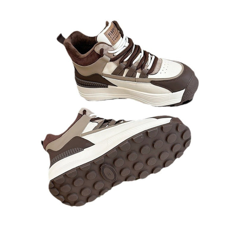 Children's Winter Super Hot Fleece-lined Board Genuine Sneakers