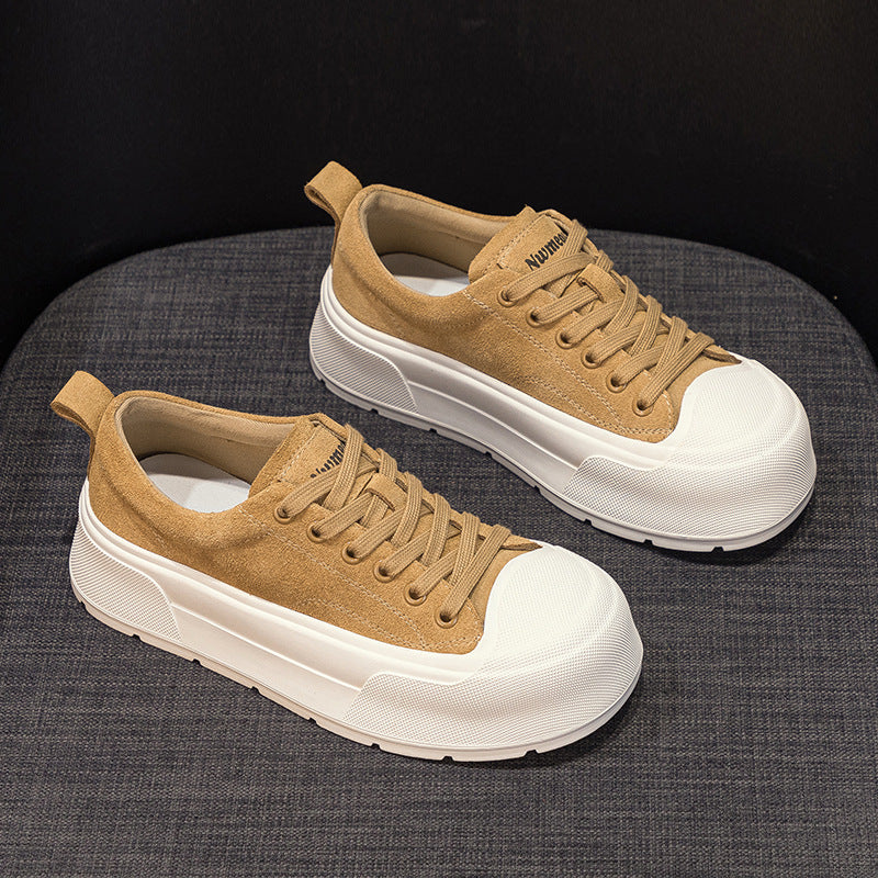 Women's Korean Style White Summer Platform Autumn Casual Shoes