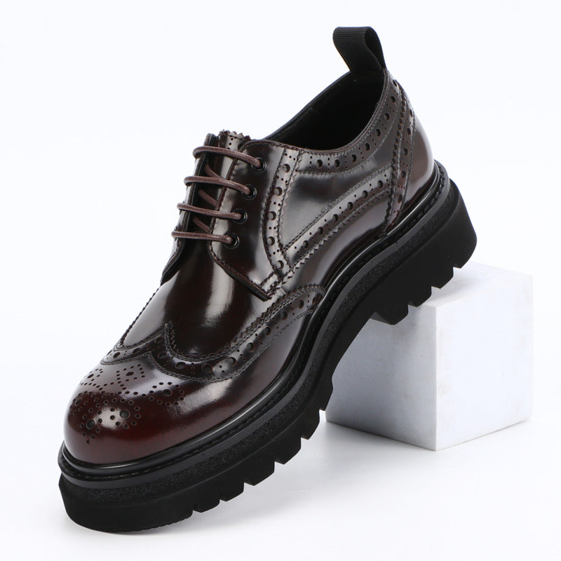 Men's Genuine Platform Formal Business Wedding Fashion Casual Shoes