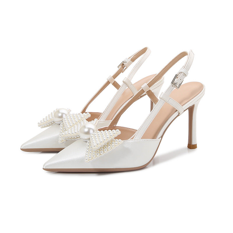 Women's Summer Closed Toe Slingback Wear Pumps Pointed Sandals