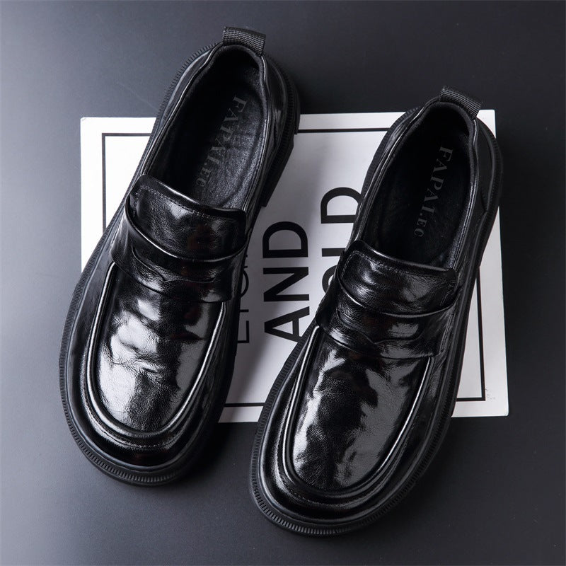 Men's Slip-on British Style Genuine Business Trends Leather Shoes