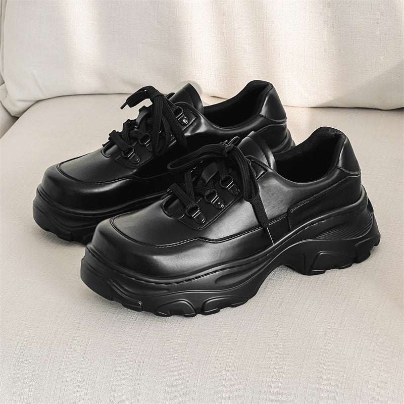 Niche Design Dad High Street Thick Leather Shoes