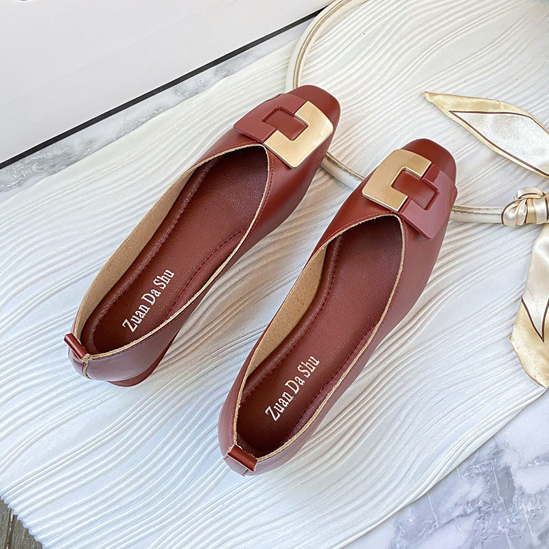 Women's V Cut Soft Bottom Surface Niche Heels