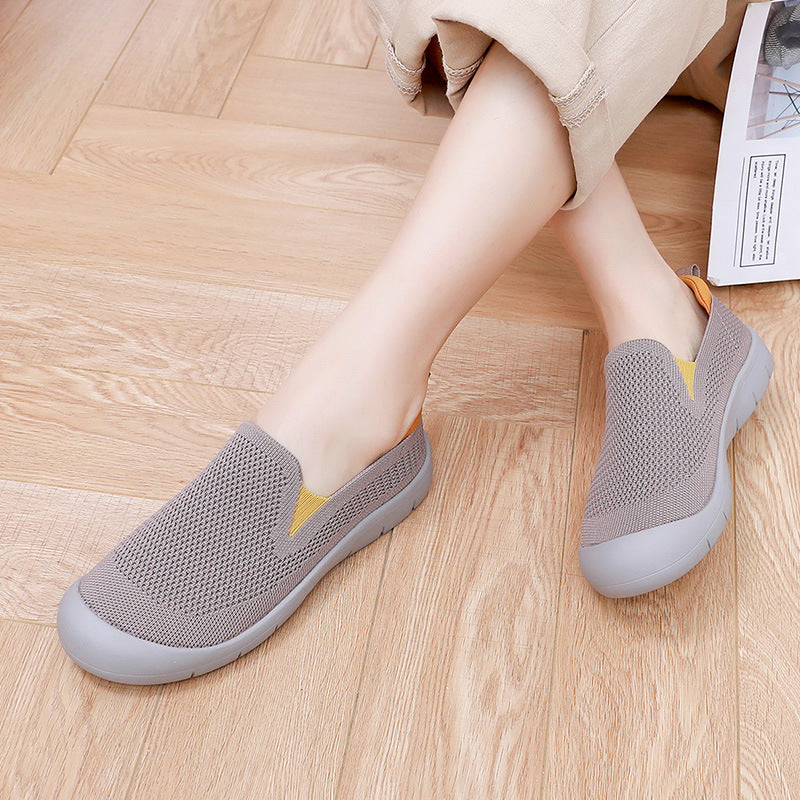Sheep Comfort Mom Slip-on Mesh Breathable Casual Shoes