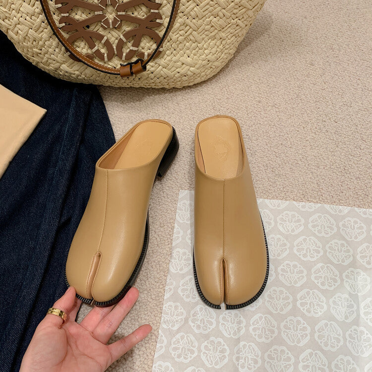 Deep Mouth Slip-on Outdoor Mules Semi Back Empty Loafers