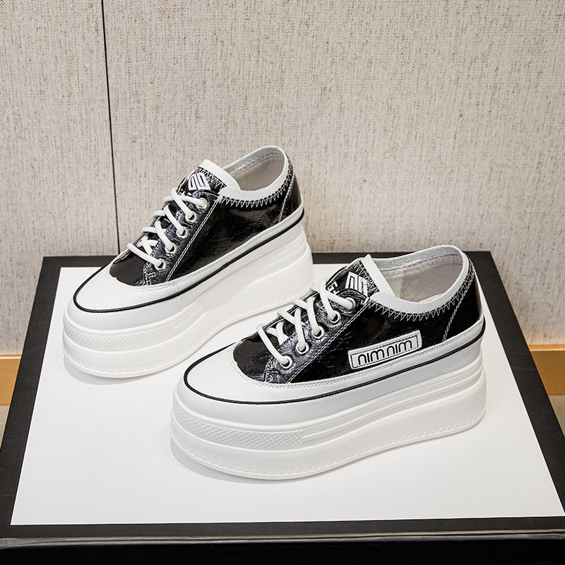 Women's Summer Hidden White High Board Sports Sneakers