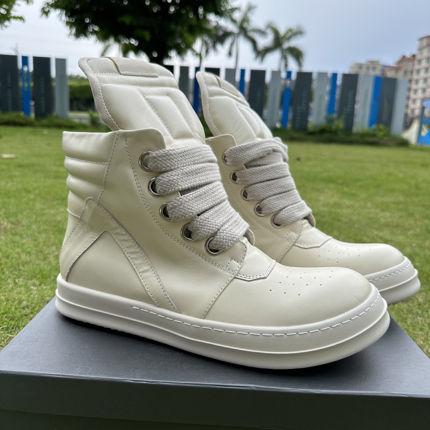 Men's Triangle Plus Size Thick Shoelaces Raise The Sneakers