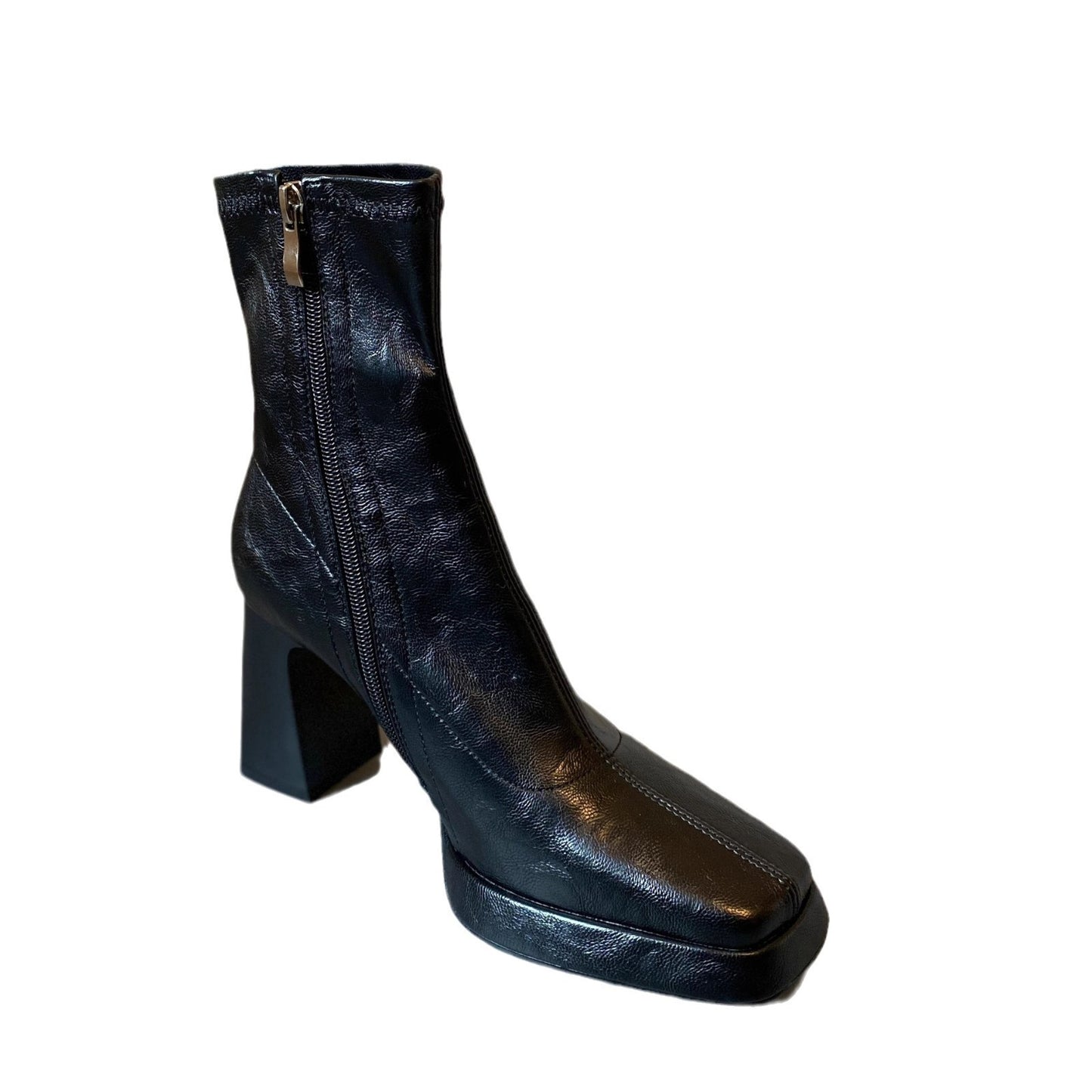 Women's High Small Waterproof Platform Thick Chelsea French Boots
