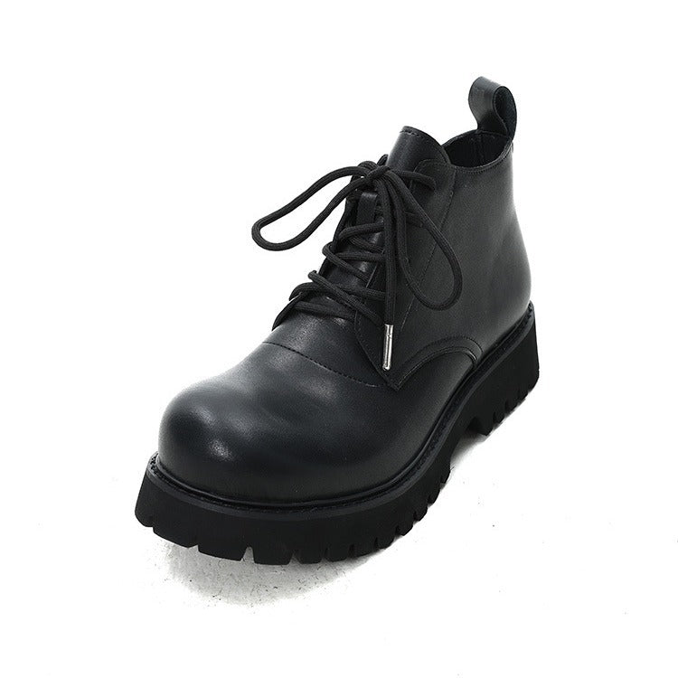 Women's & Men's Autumn Platform Martin Niche Tooling Motorcycle Boots