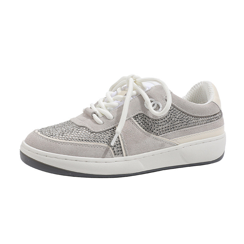 Low Flat Thick Bottom Light Diamond Round Head Sports Skate Heels