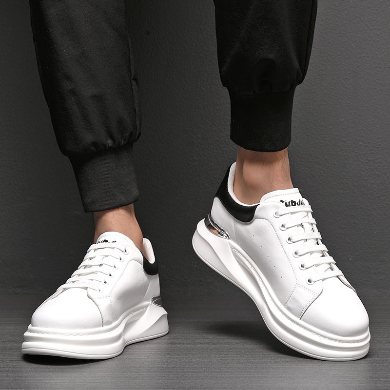 Men's Oversized Spring Platform Fashion White Korean Sneakers