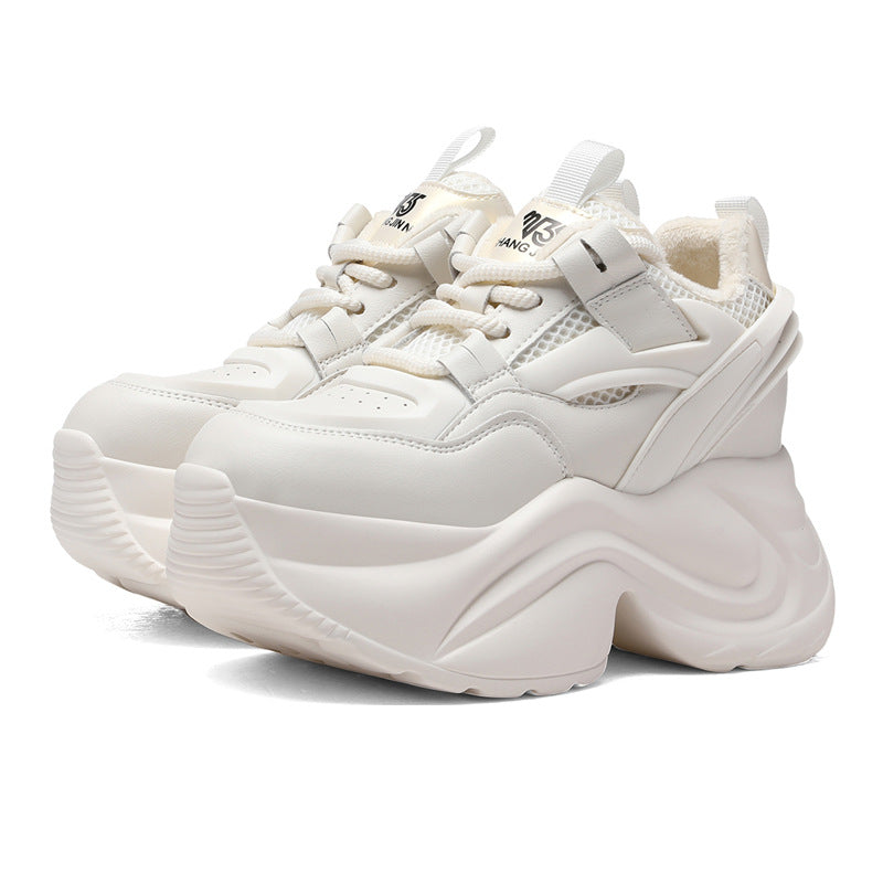 Women's Platform Dad Height Increasing Insole Portable Women's Sports Shoes