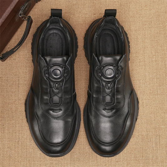 Men's Easy To Match First Layer Cowhide Leather Shoes