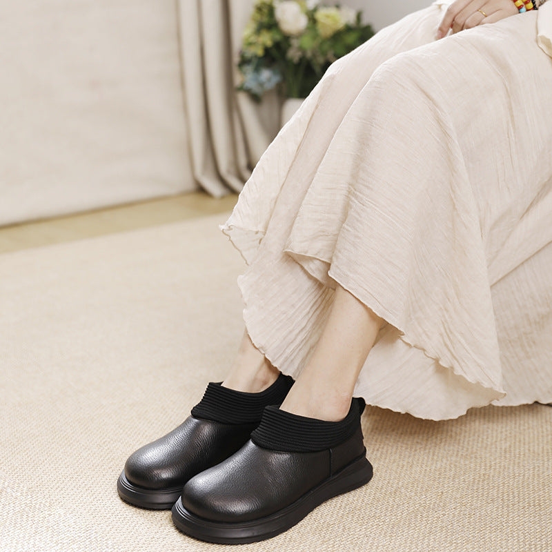 Retro Doll Head Deep Mouth Four Casual Shoes