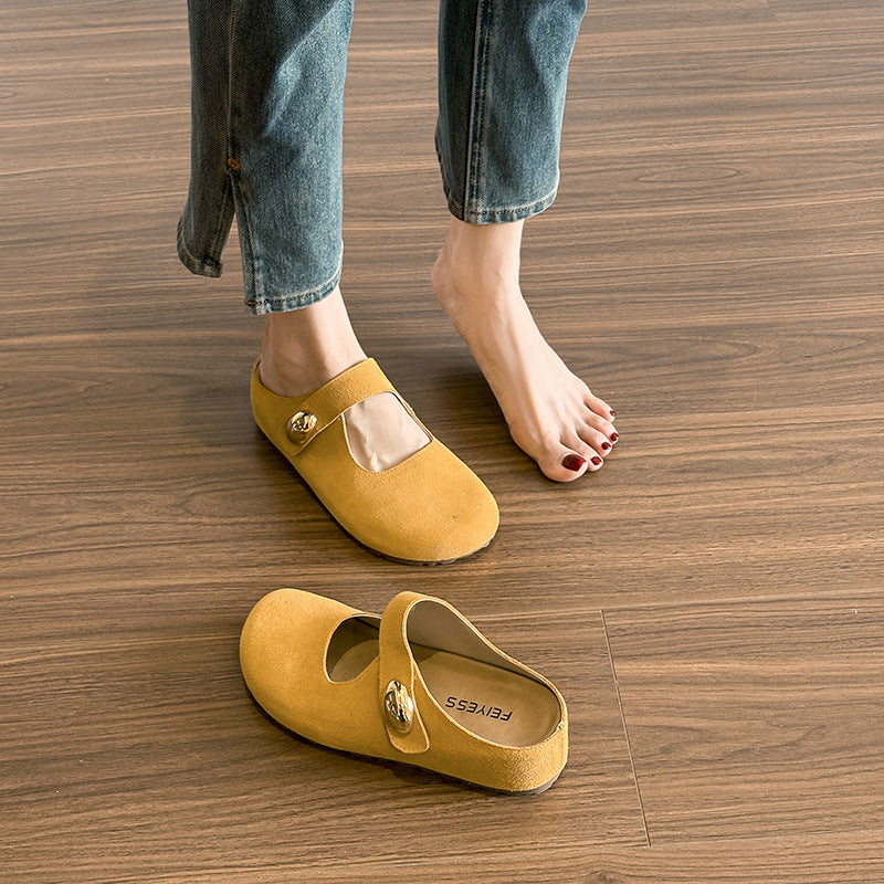 Women's Large Round Toe Soft Adorable Thick Bottom Slippers