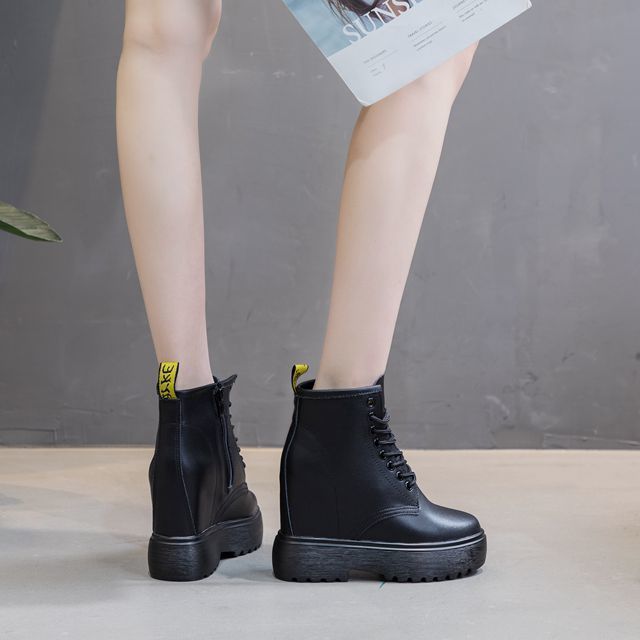 Women's Elevator Ankle Martin Roman Tall Muffin Boots