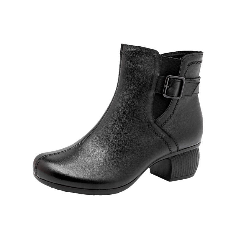 Women's Retro Ankle Soft Bottom Elegant Edge Boots