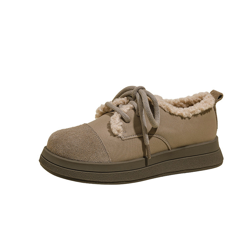Women's Genuine Plus Veet Fluffy Vintage Cotton Women's Shoes