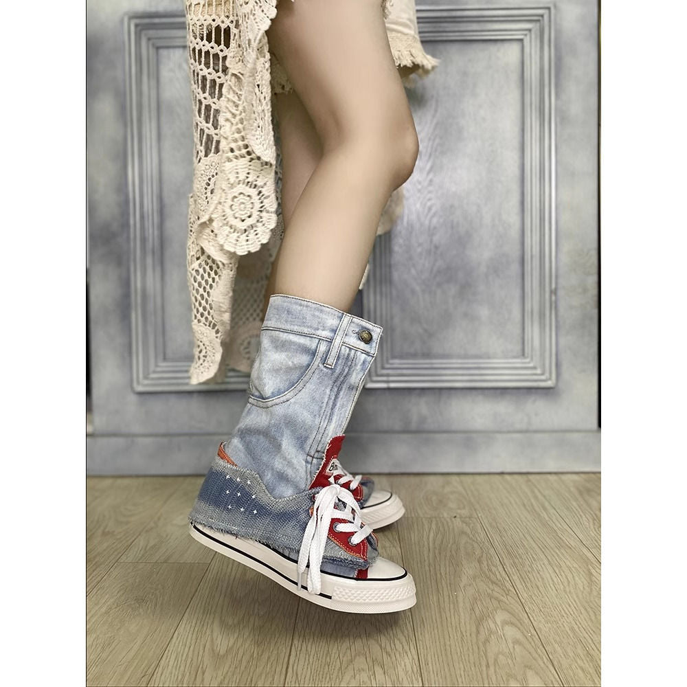 Women's Summer Thin Height Increasing Insole Comfortable Sweet Cool Women's Canvas Shoes