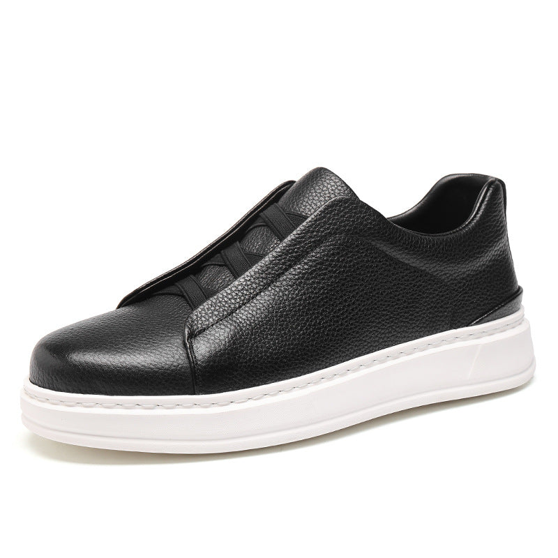 Men's Spring Genuine Slip-on Lofter Sports Versatile Men's Board Shoes