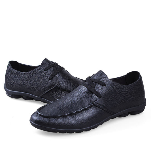 Men's Soft Bottom Lace Up Single Layer Casual Shoes
