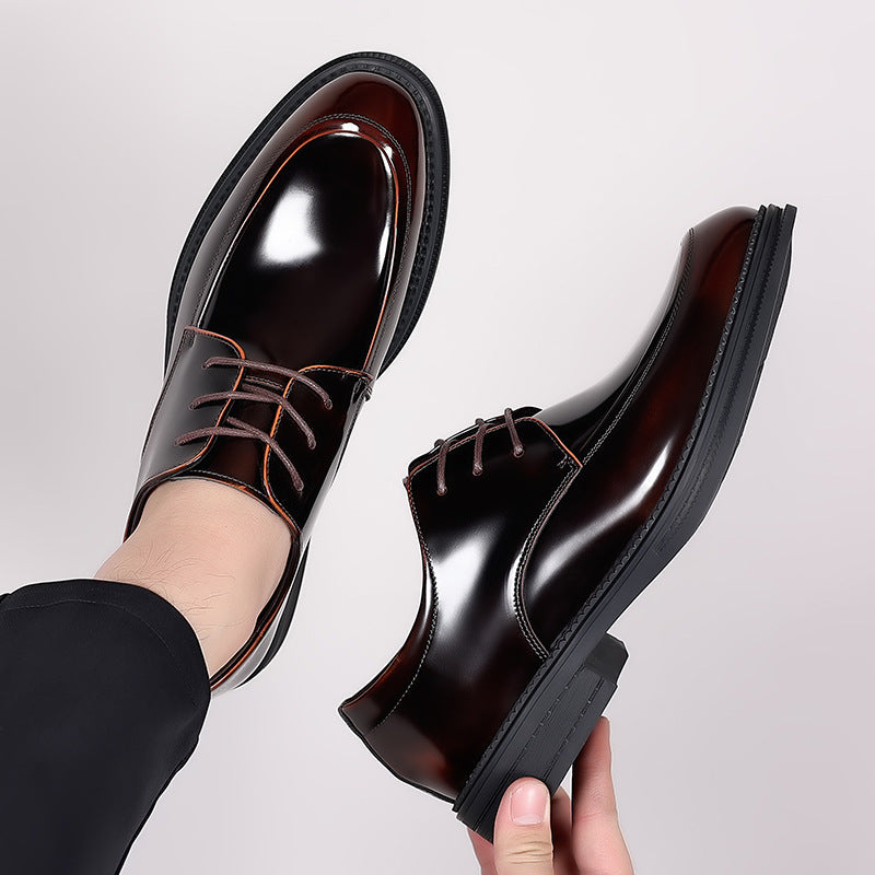 Men's Breathable Business Formal Wear Suit Soft Bottom Leather Shoes